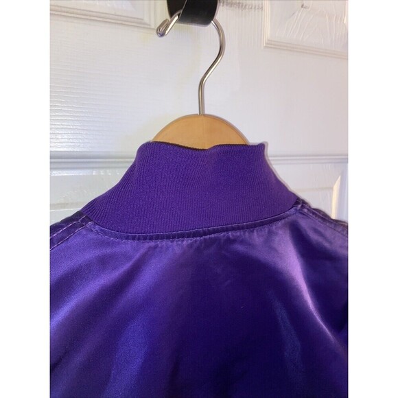 Vintage 80s Lakers Los Angeles STARTER Jacket Bomber World Champs Medium RARE - Picture 13 of 16